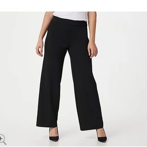 Isaac Mizrahi Pebble Knit Wide Leg Pant